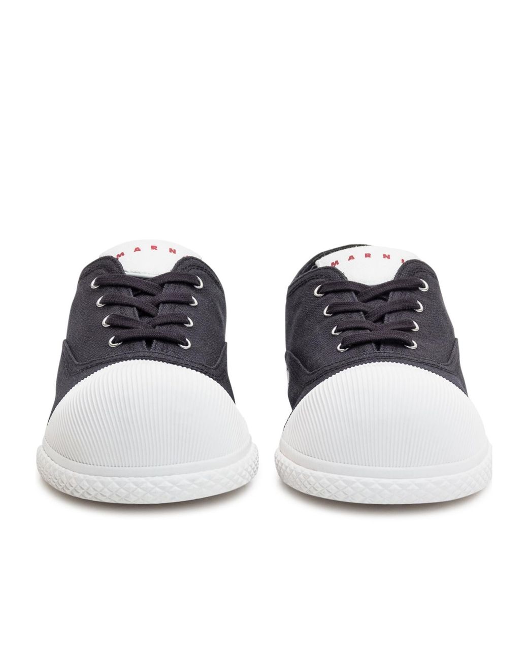 Marni Blue Logo Printed Low-Top Sneakers for men