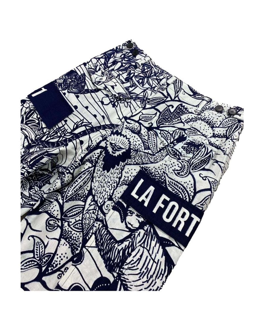 Dior Blue Logo Logo Casual Pants