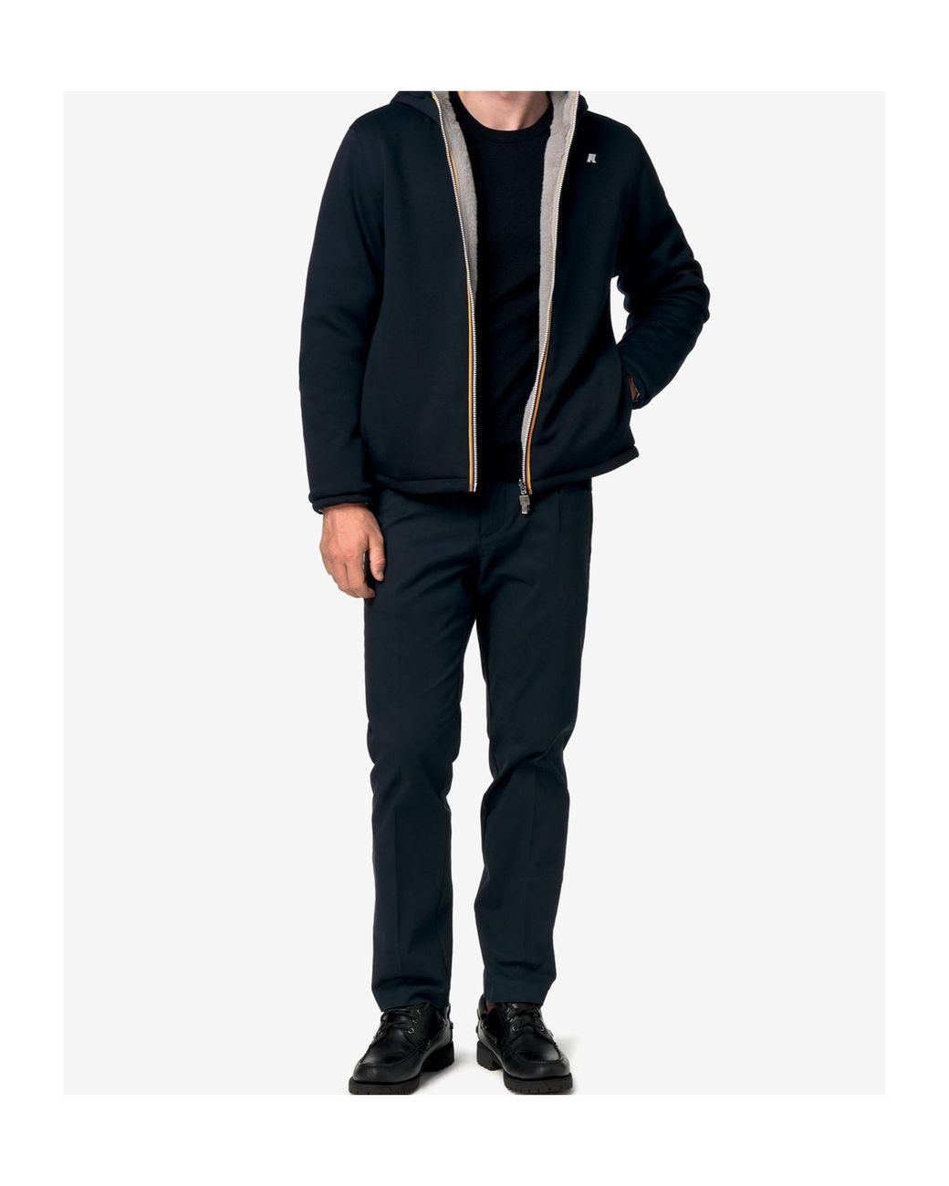K-Way Blue Jack Light Spacer Double Fleece Jacket for men