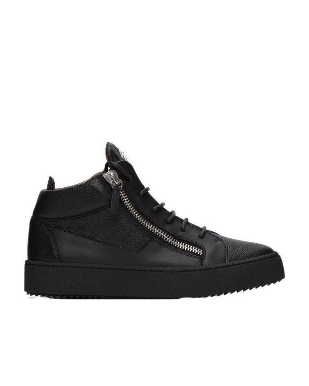 Giuseppe Zanotti Black High-Top Leisure Sneakers for men