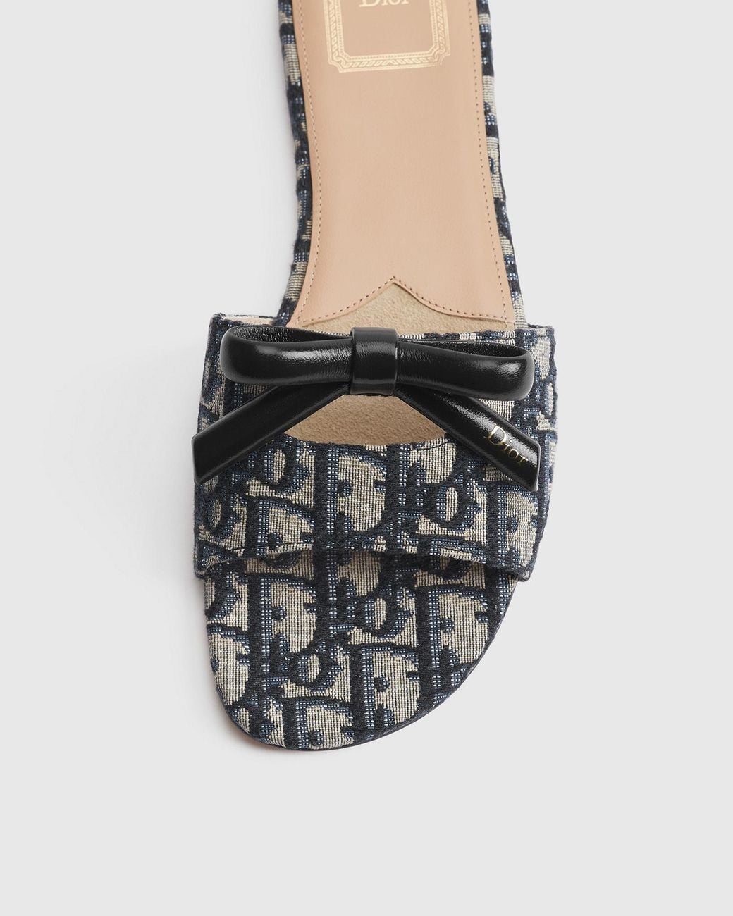 Dior White Bow Slide