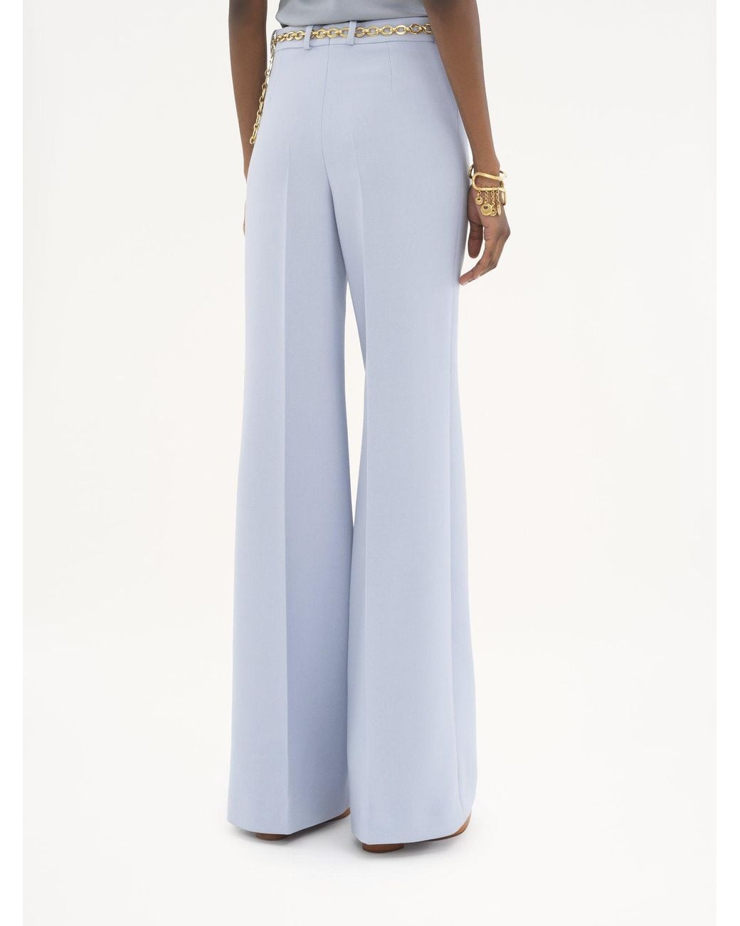 Chloé Blue Chloé Flared Tailored Trousers