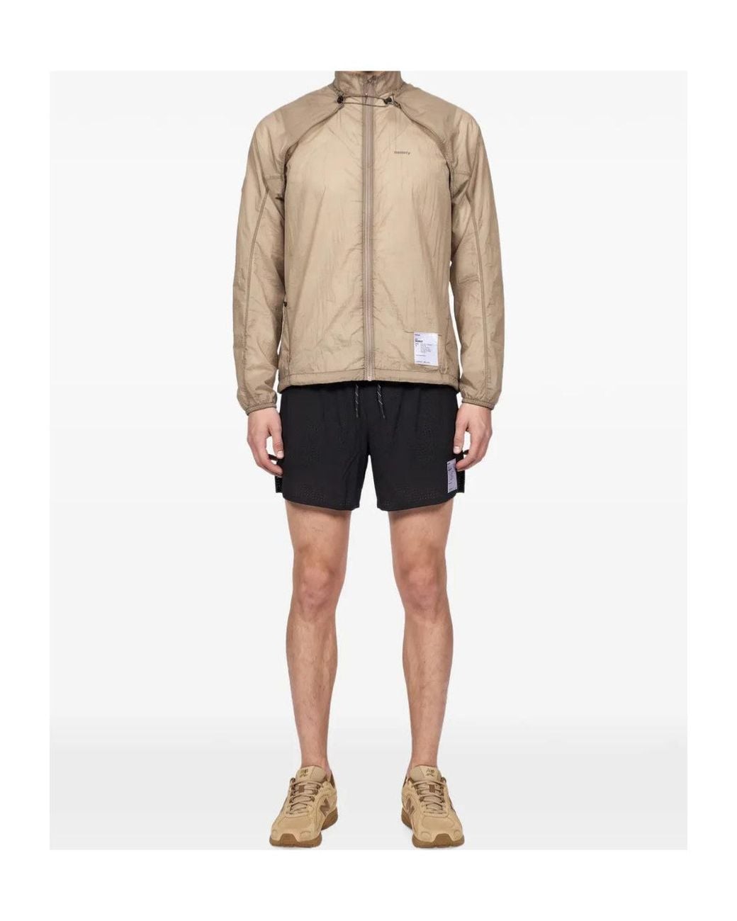 Satisfy Natural Long-Sleeved Zip-Up Jacket for men
