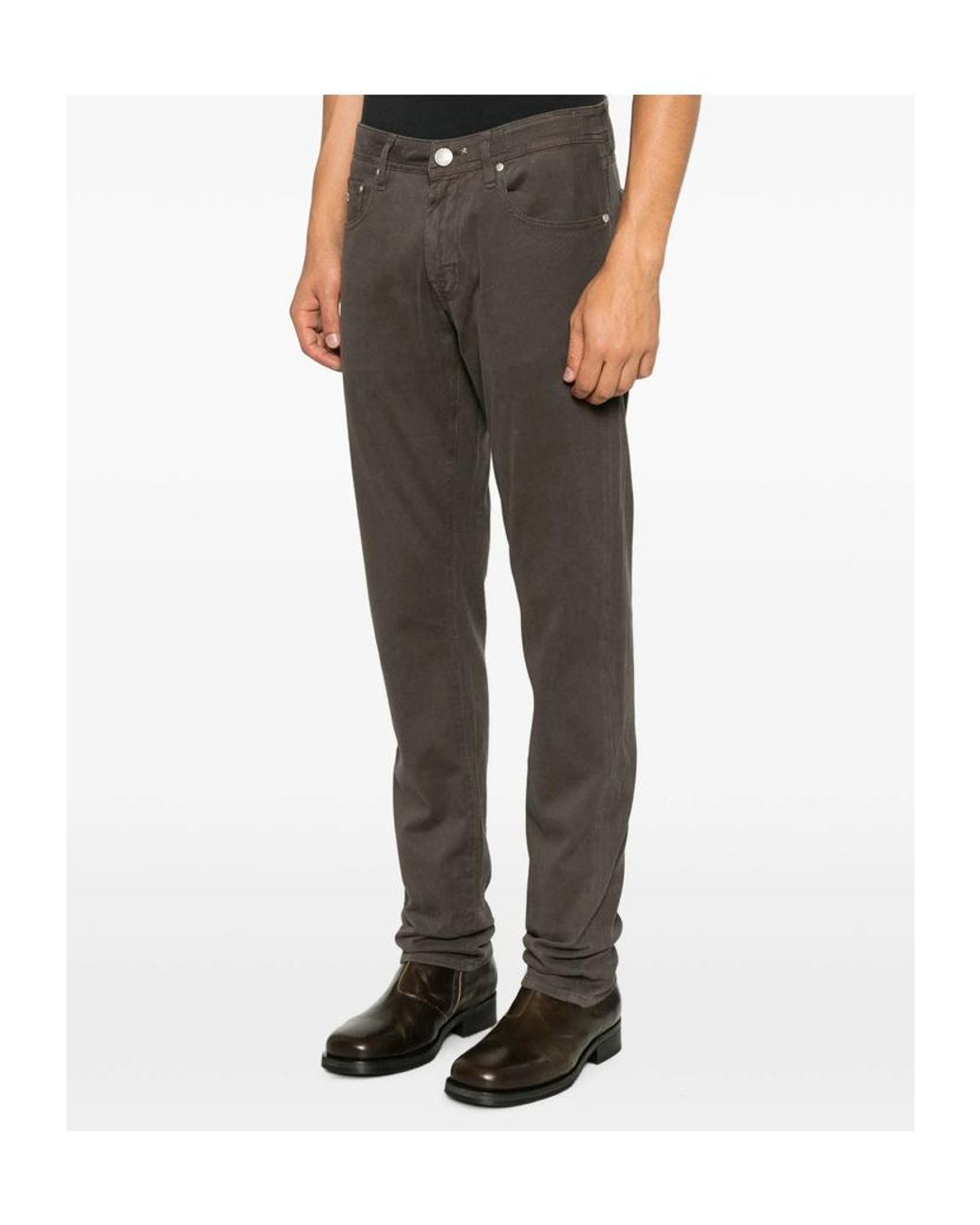 Tramarossa Gray Casual Trousers With Belt Loops for men