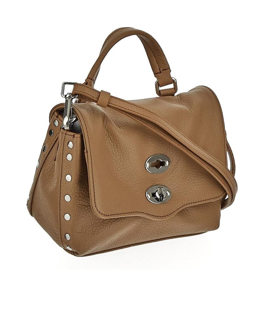 Zanellato Brown Logo Shoulder Bag