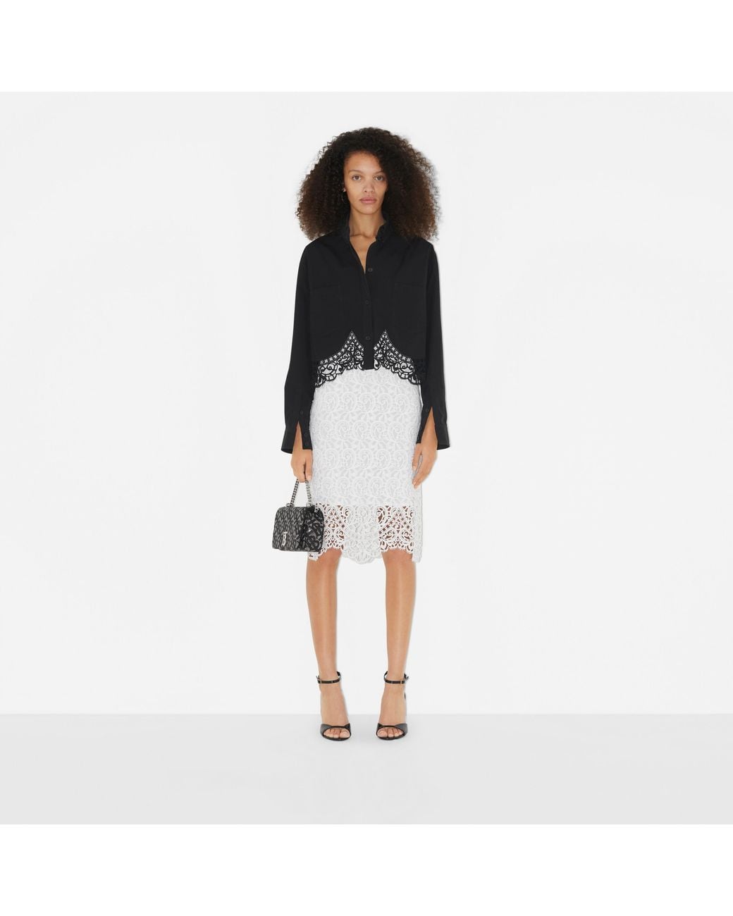 Burberry White Clothing Skirts