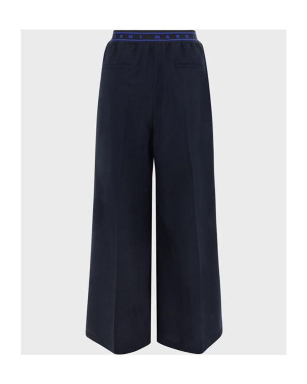 Marni Blue Logo Pants