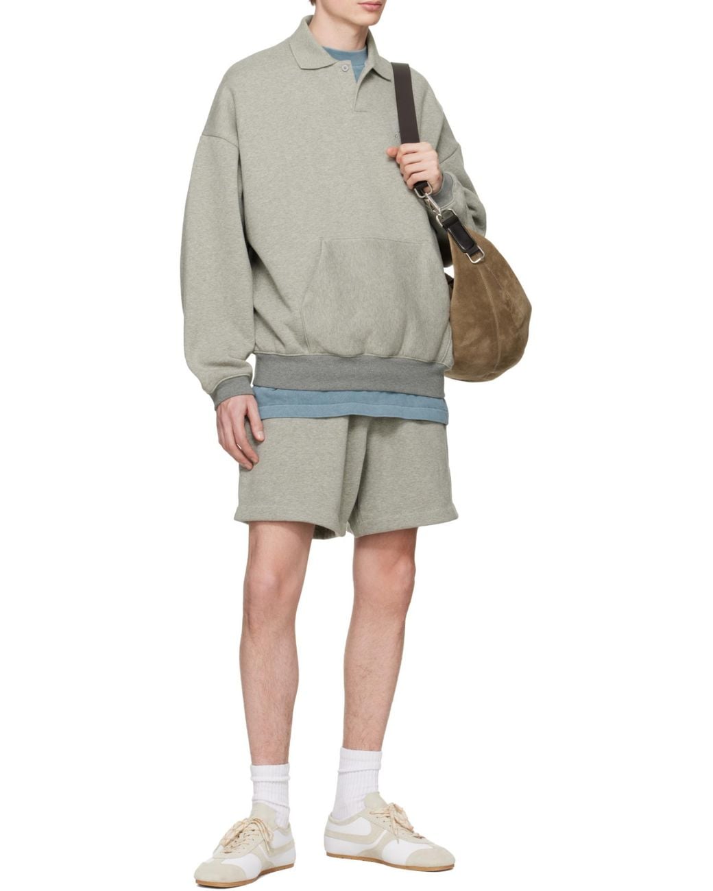 Fear Of God Gray Signature 90S Polo Sweatshirt for men