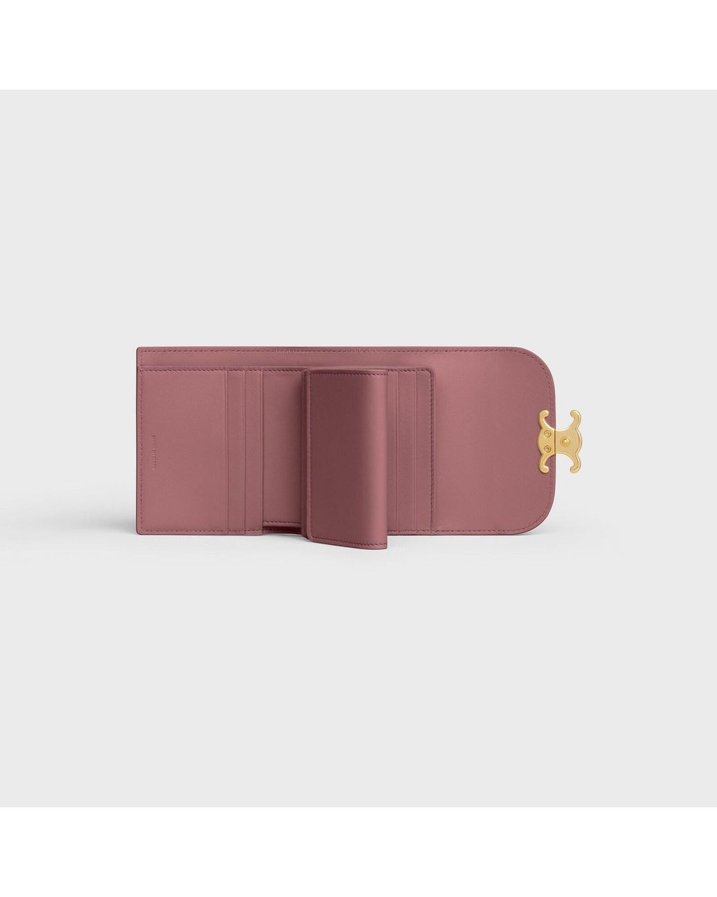 Céline Pink Small Flap Wallet Triomphe