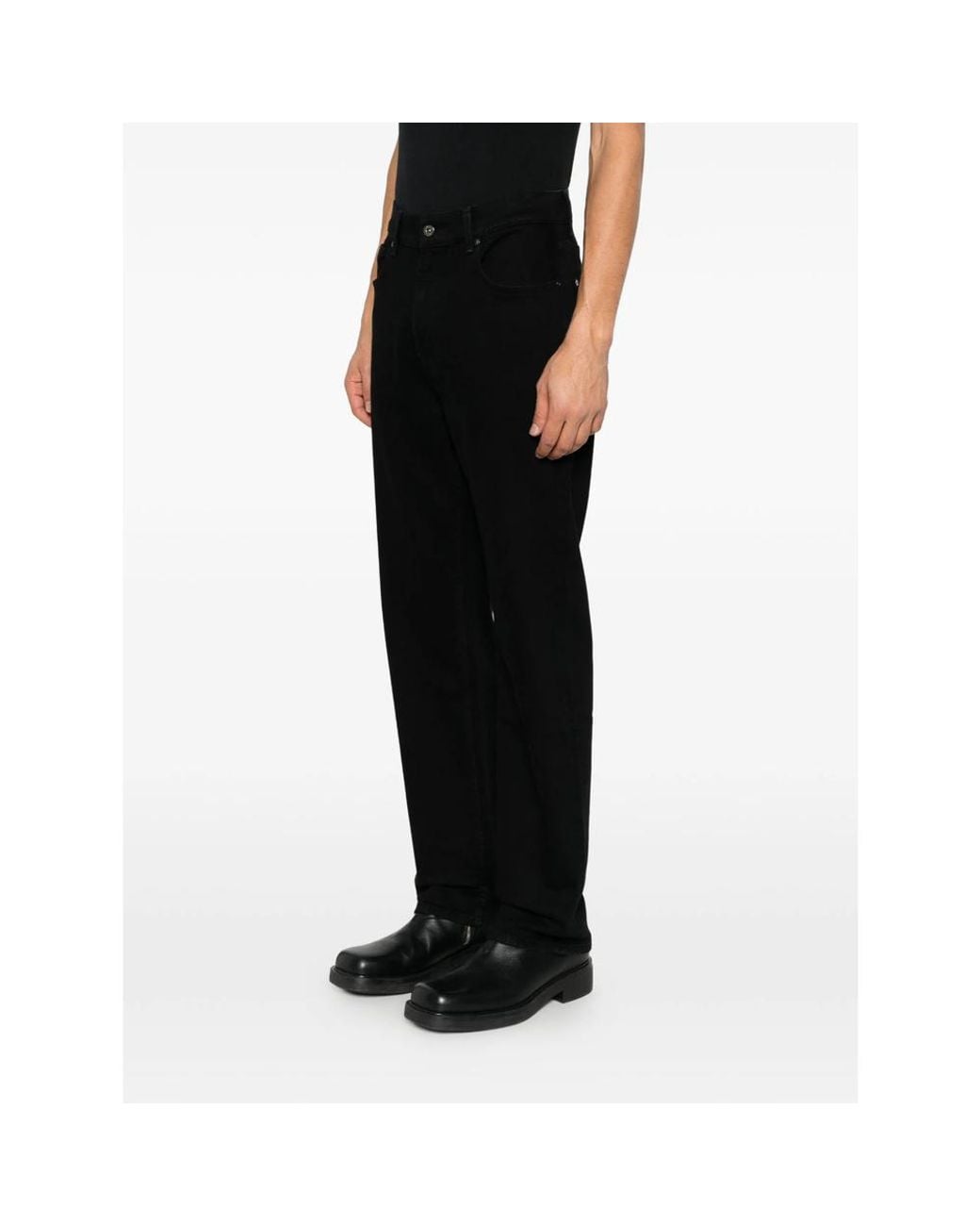 7 For All Mankind Black Jeans With Belt Loops for men