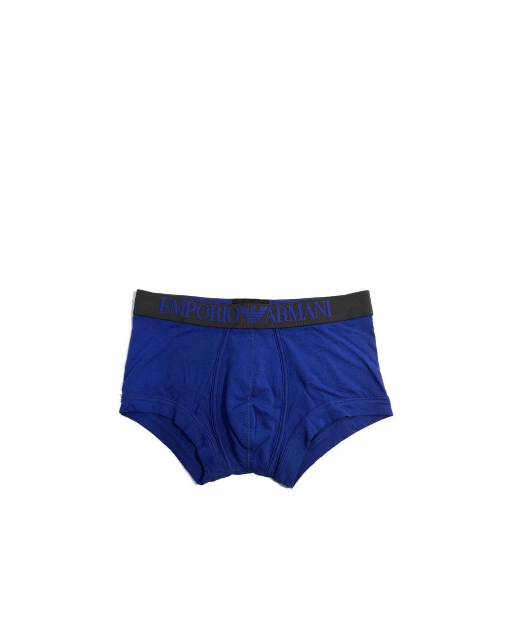 Emporio Armani Blue Logo Elastic Waist Panties for men