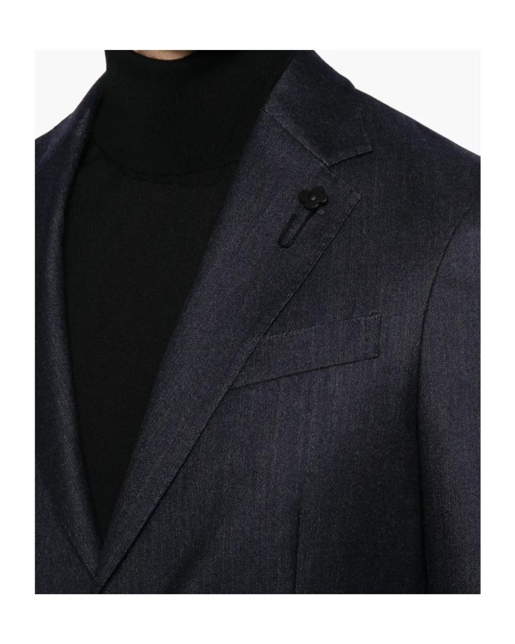 Lardini Blue Roma Long-Sleeve Blazer for men
