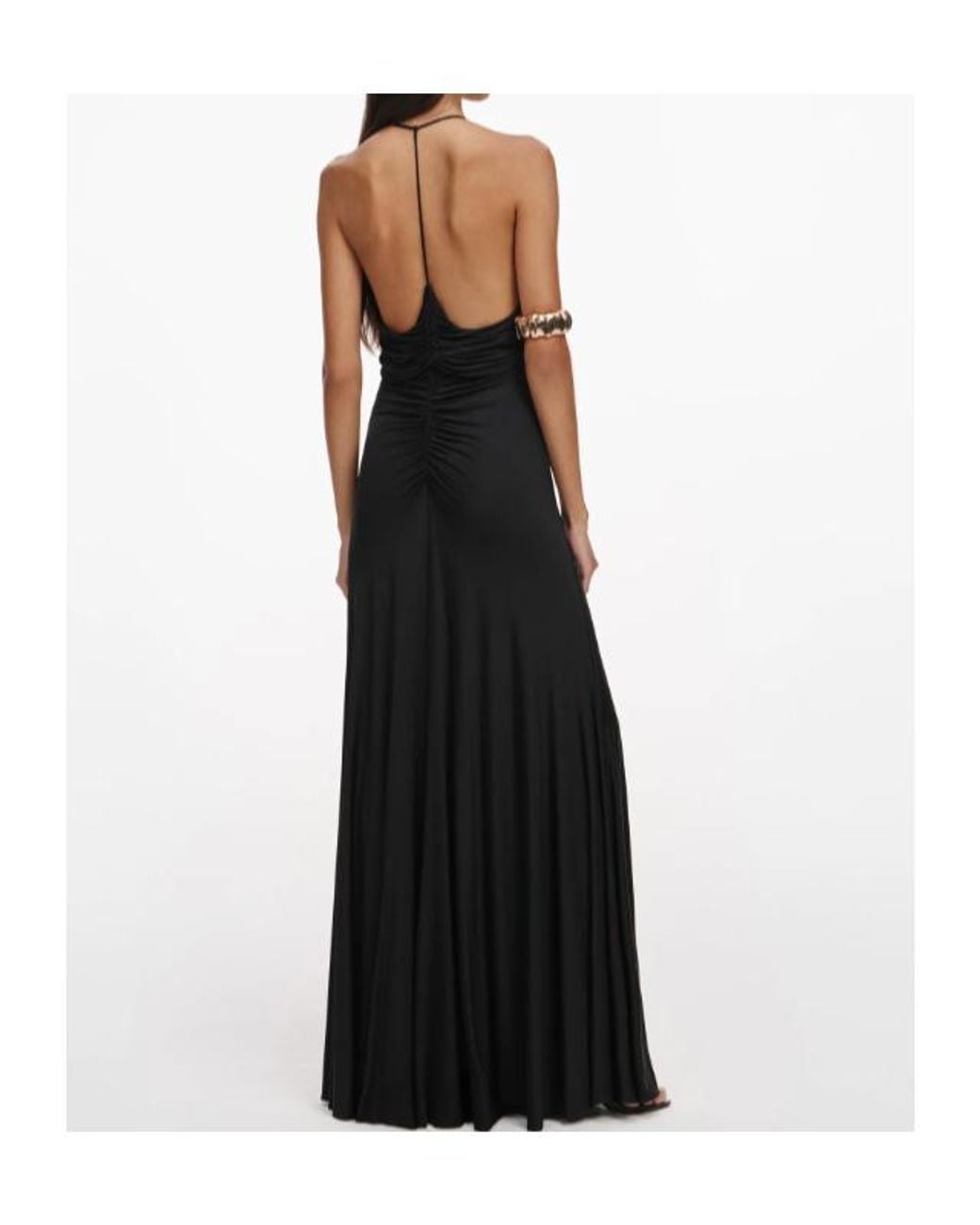 Self-Portrait Black Jersey Long Dress