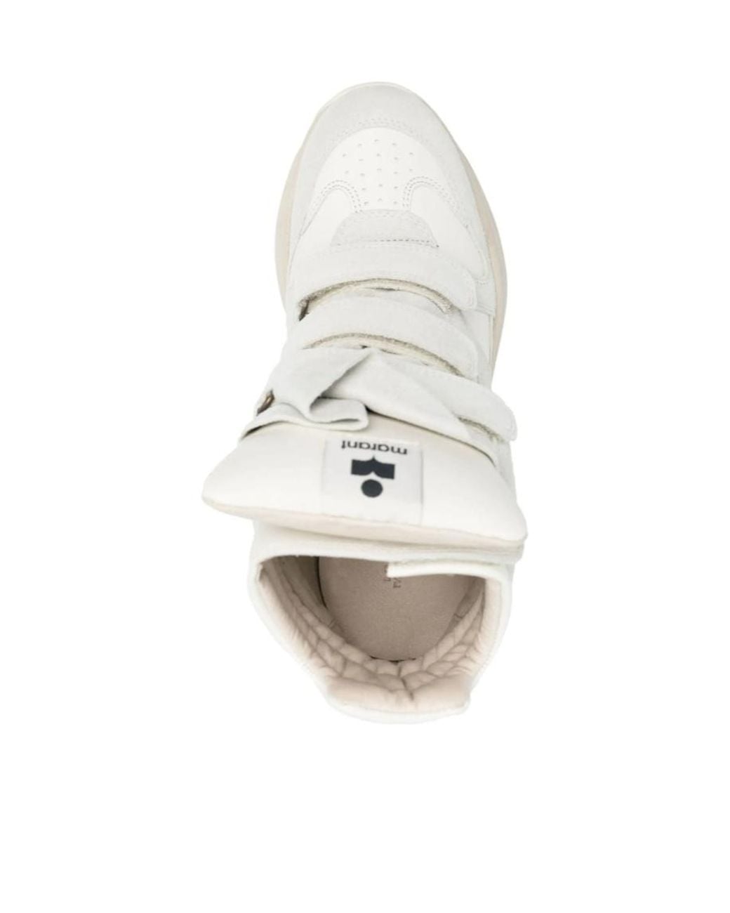 Isabel Marant White Balskee High-Top Wedge Sneakers