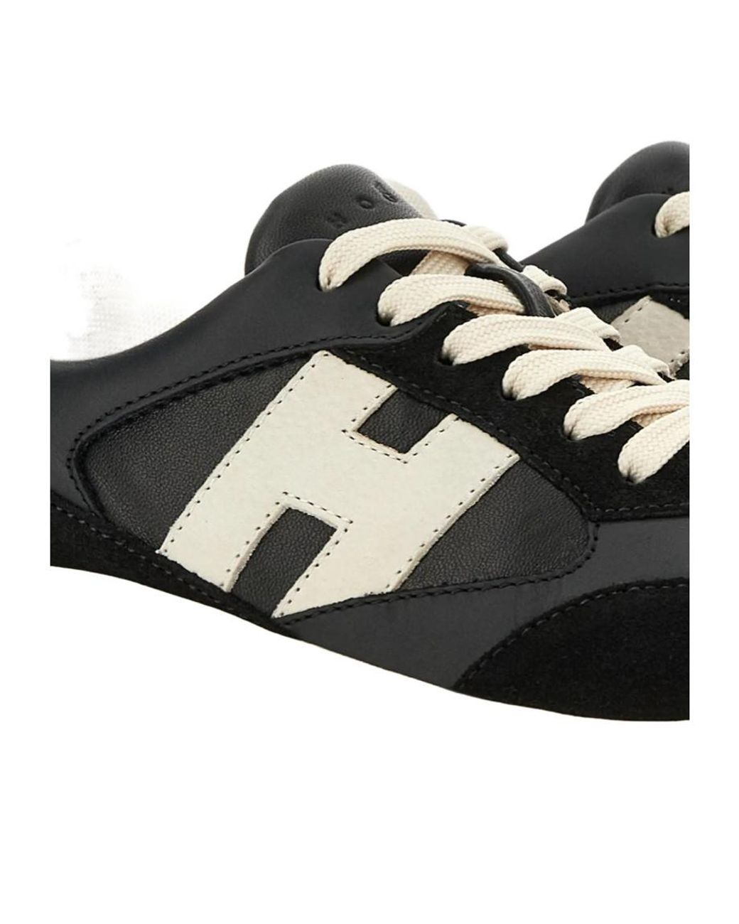Hogan Black H696 Lace-Up Sneakers