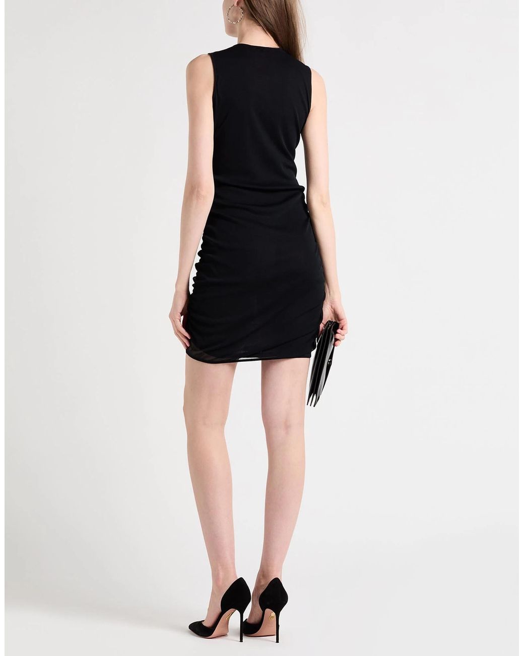 Saint Laurent Black Slim Sleeveless Dress