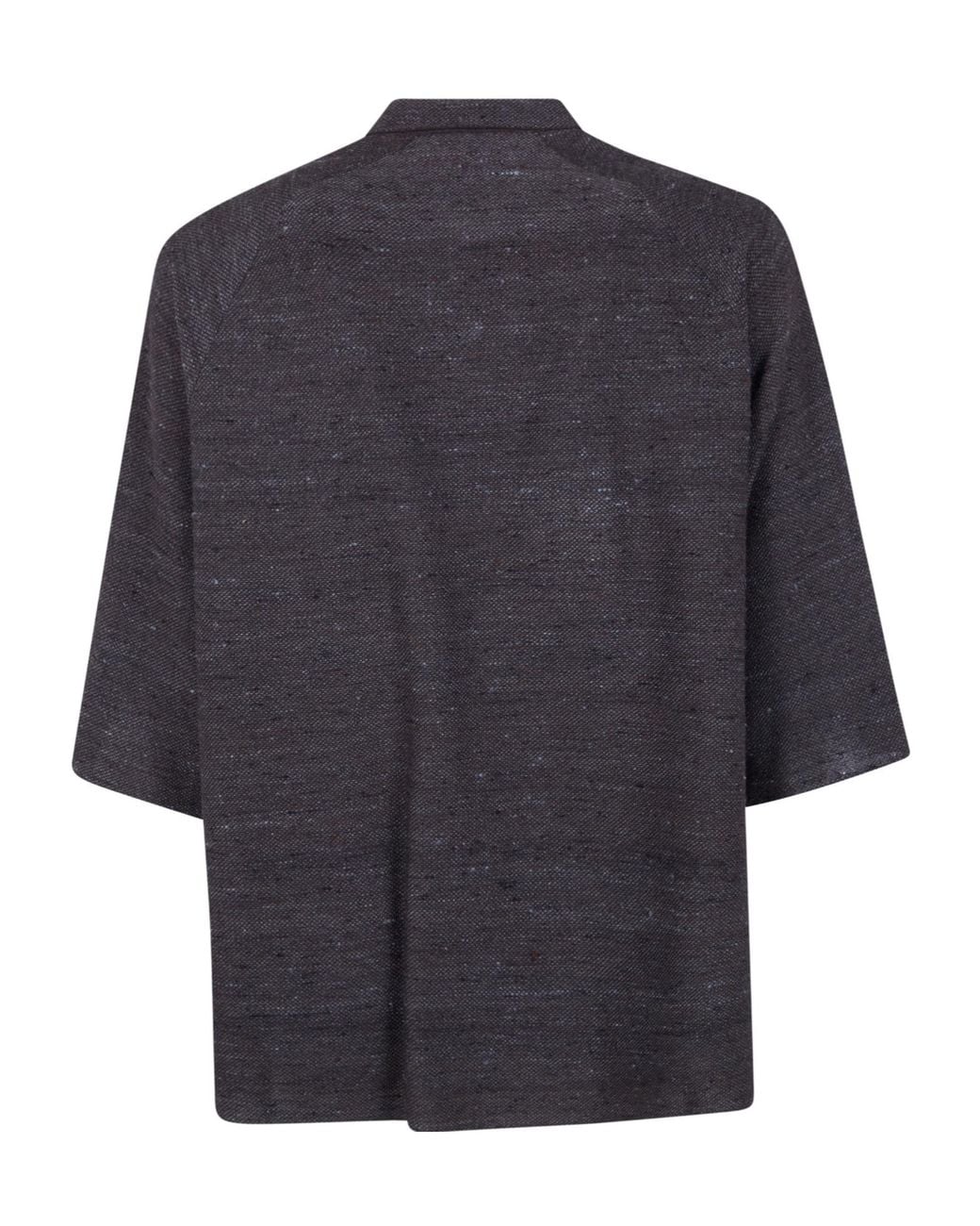 Boboutic Blue Boxy Short-Sleeve Shirt