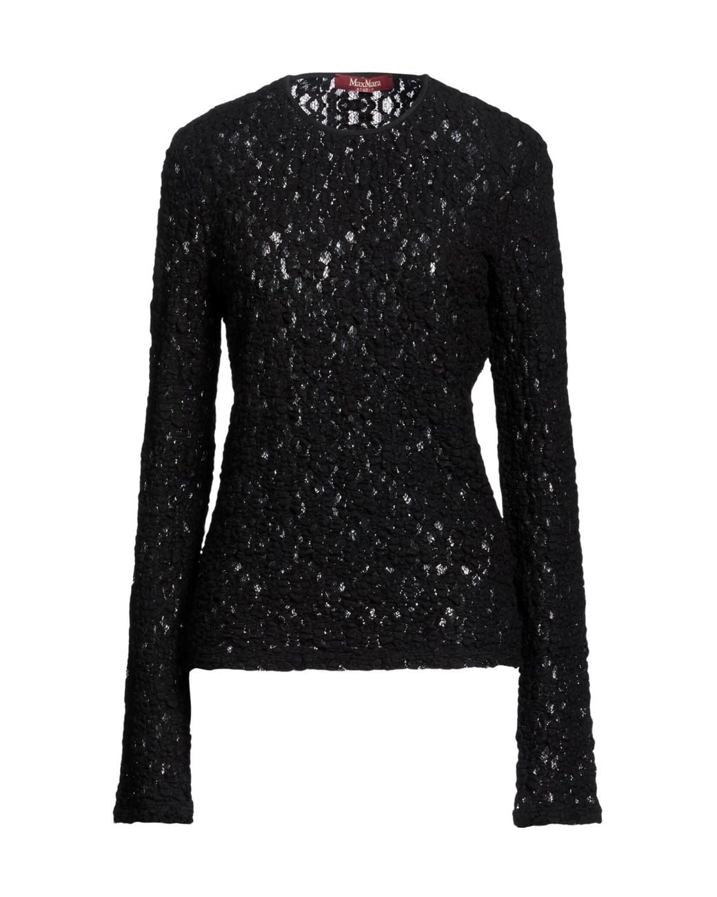 Max Mara Black Long Sleeves Tops
