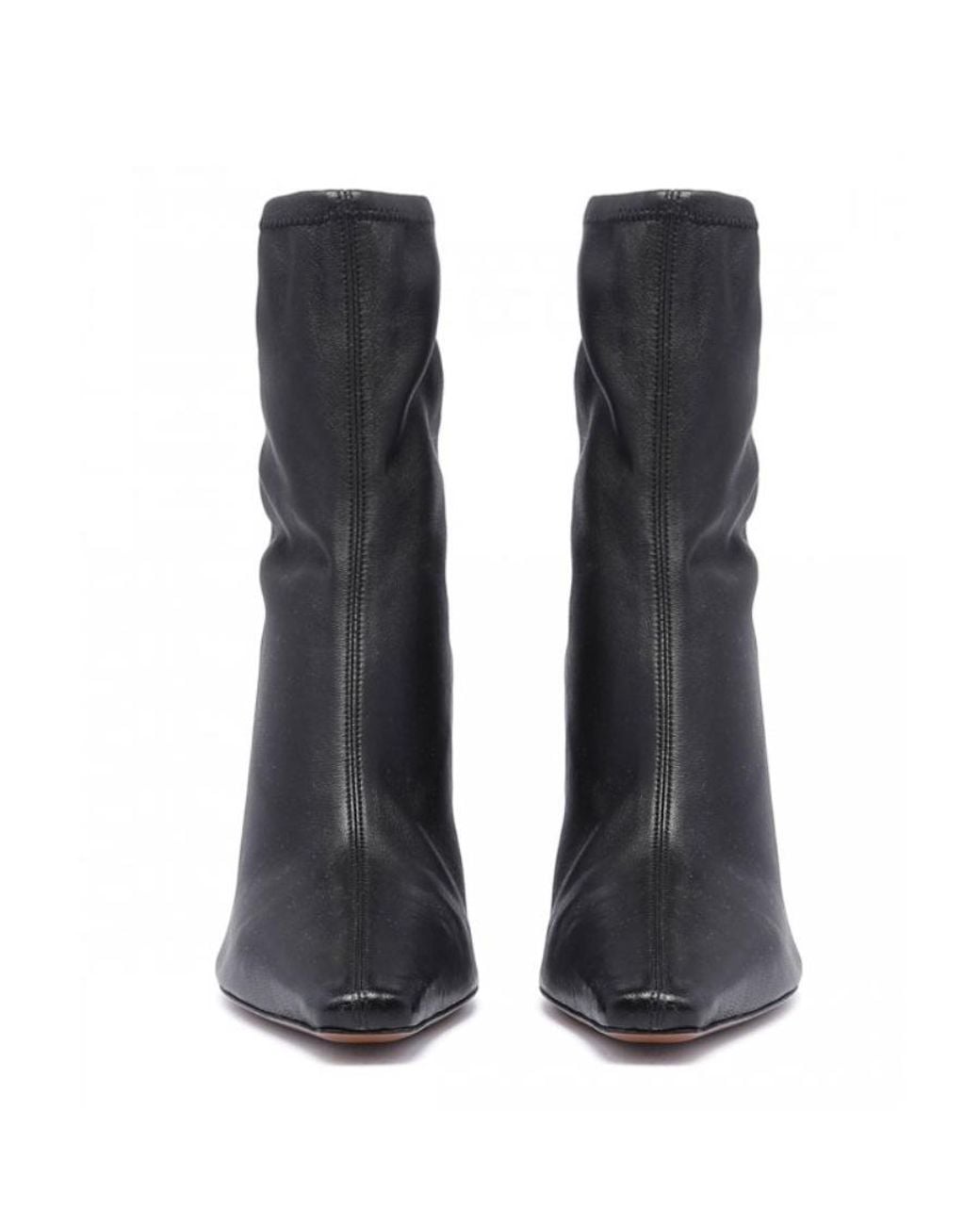 Neous Black Ran Stretch-Design Leather Boots