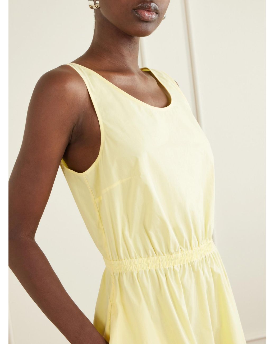 Matteau Yellow Organic Cotton-Poplin Dress