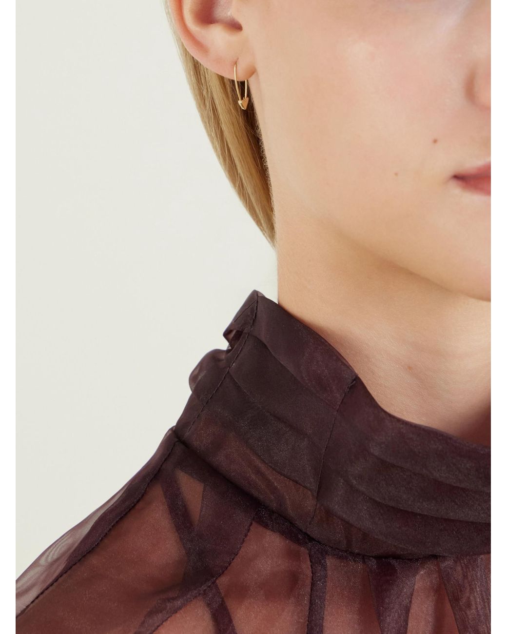 Loren Stewart White 14-Karat Earring