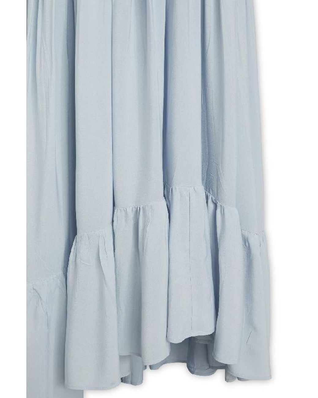 Jucca Blue Ruffled Midi Dress