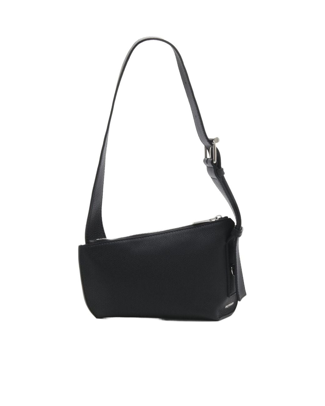 McQueen Black T-Bar Sling Shoulder Bag