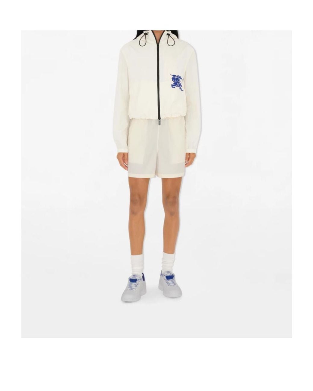 Burberry White Platform Sneakers