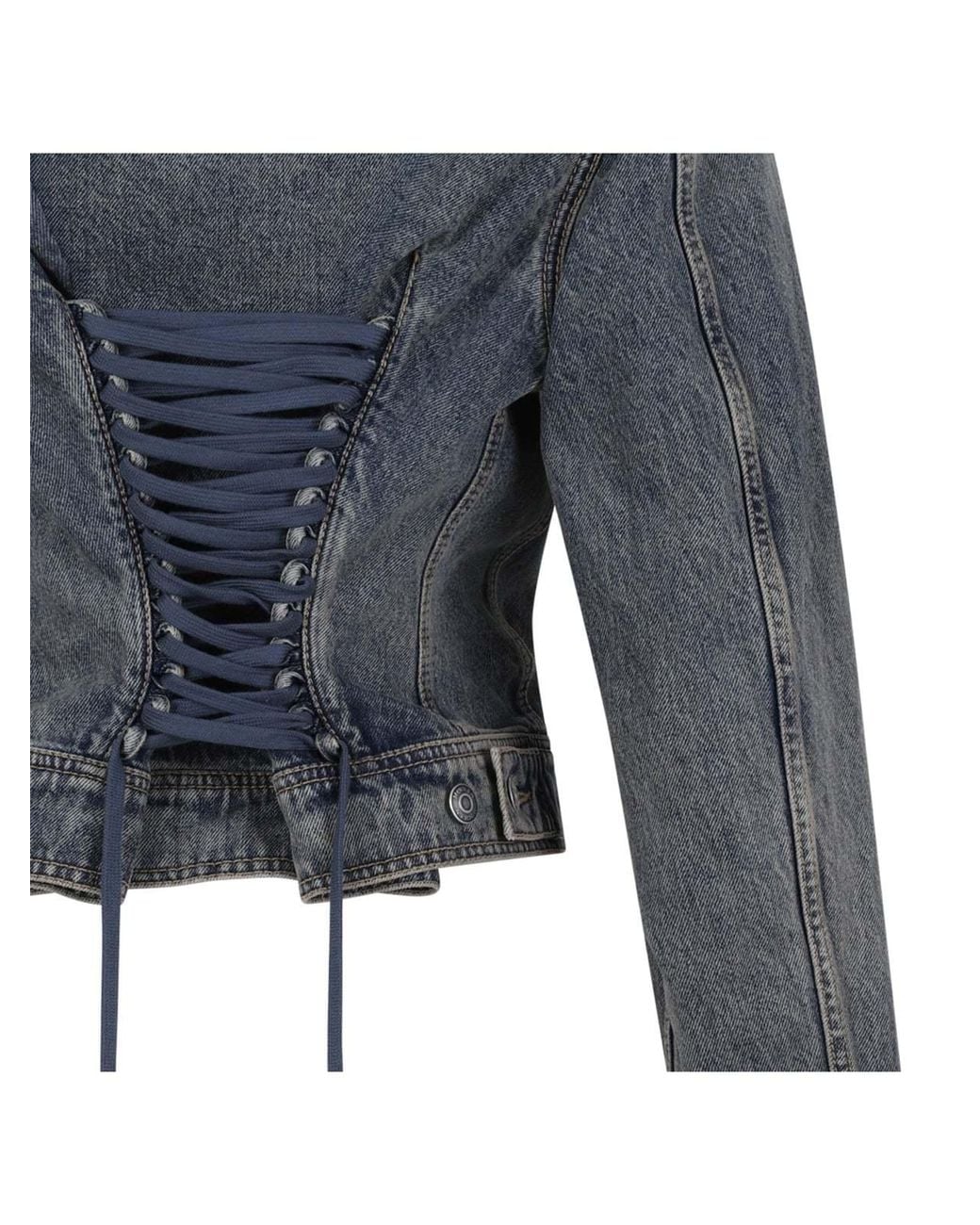 McQueen Gray Buttoned Denim Jacket