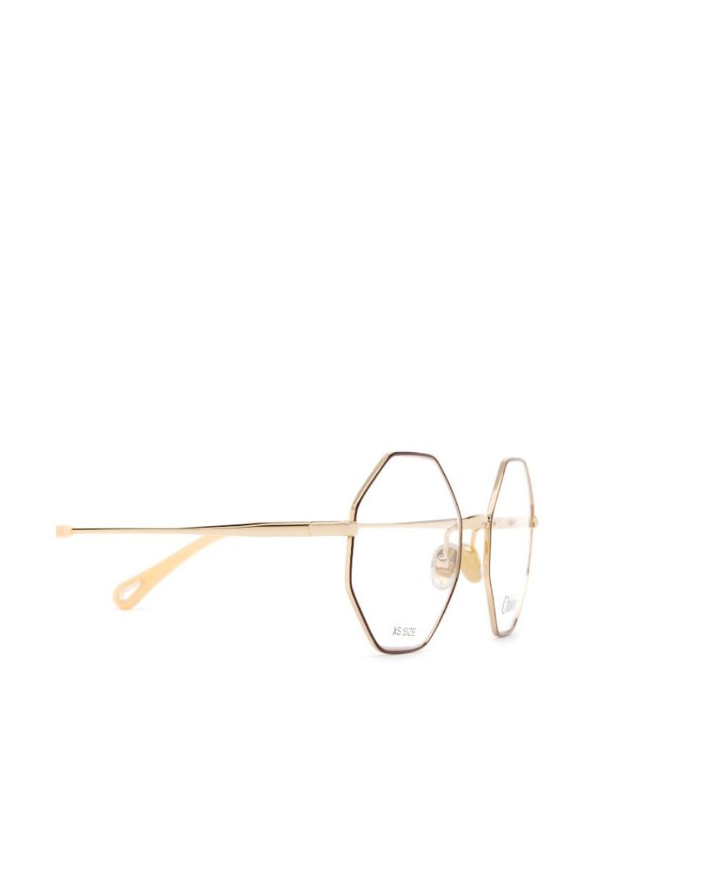 Chloé White Chloé Eyewear Octagonal Frame Glasses