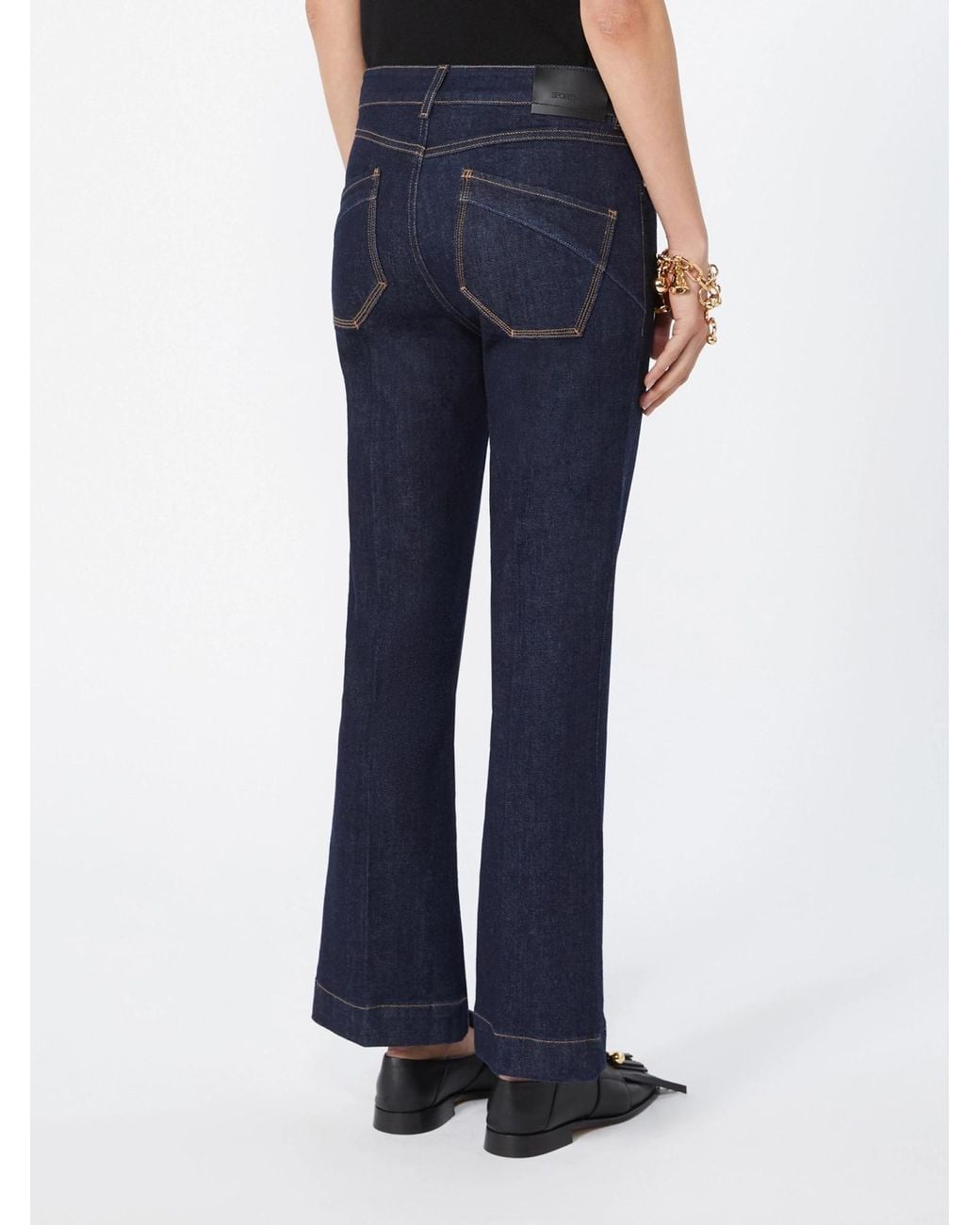 Sportmax Blue Belt Loop Jeans