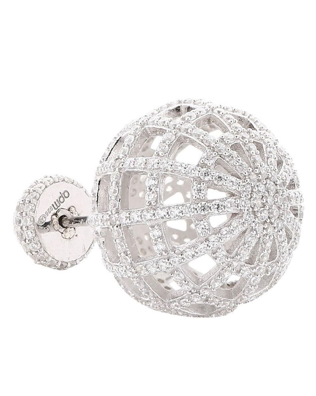 Apm Monaco White Single Round Stud