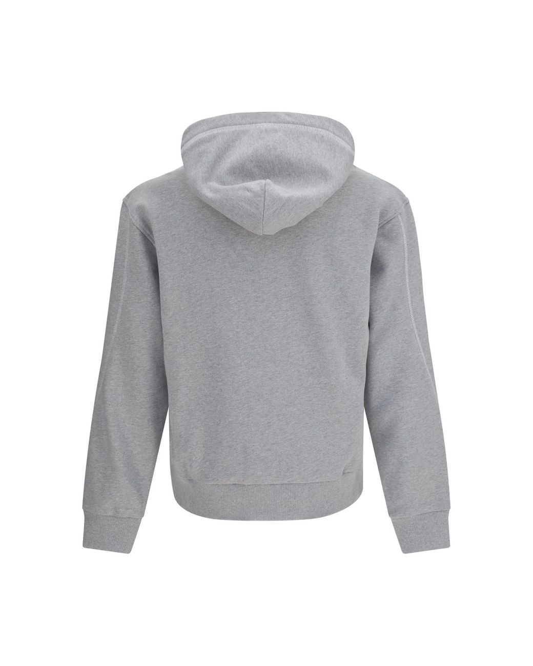 Givenchy Gray Couture Seam Logo Hoodie for men