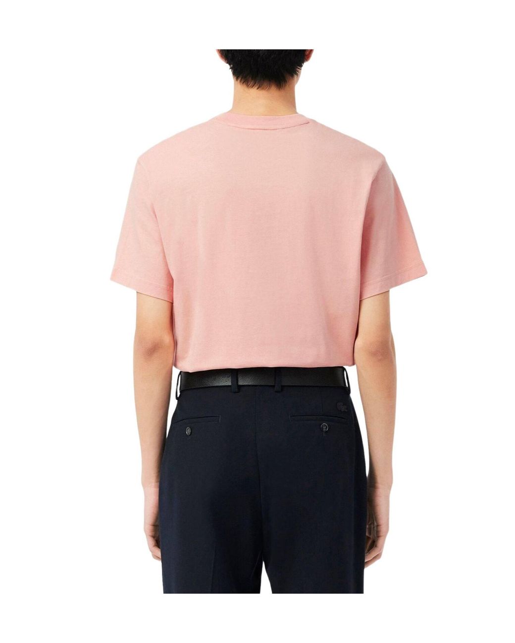 Lacoste Pink Small Logo T-Shirt for men