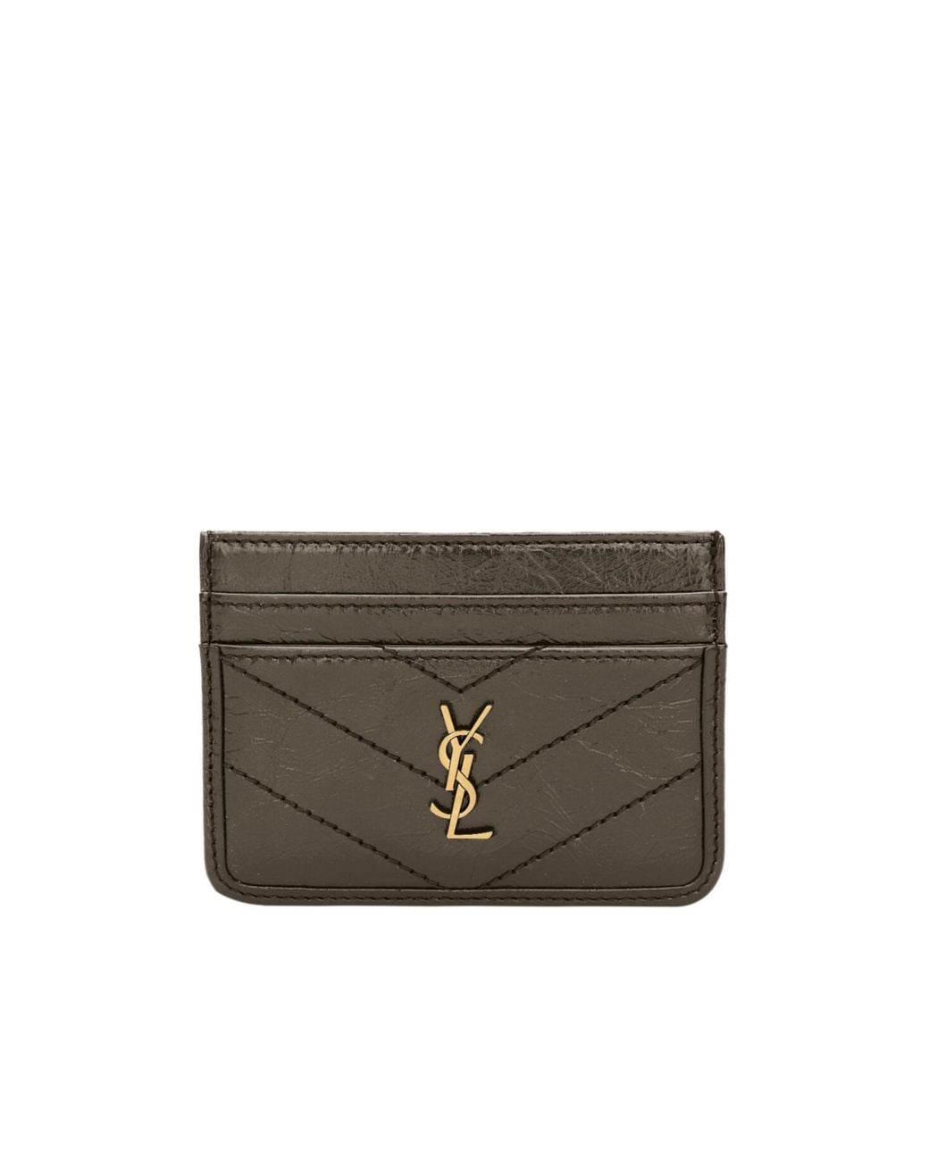 Saint Laurent Gray Niki Card Case