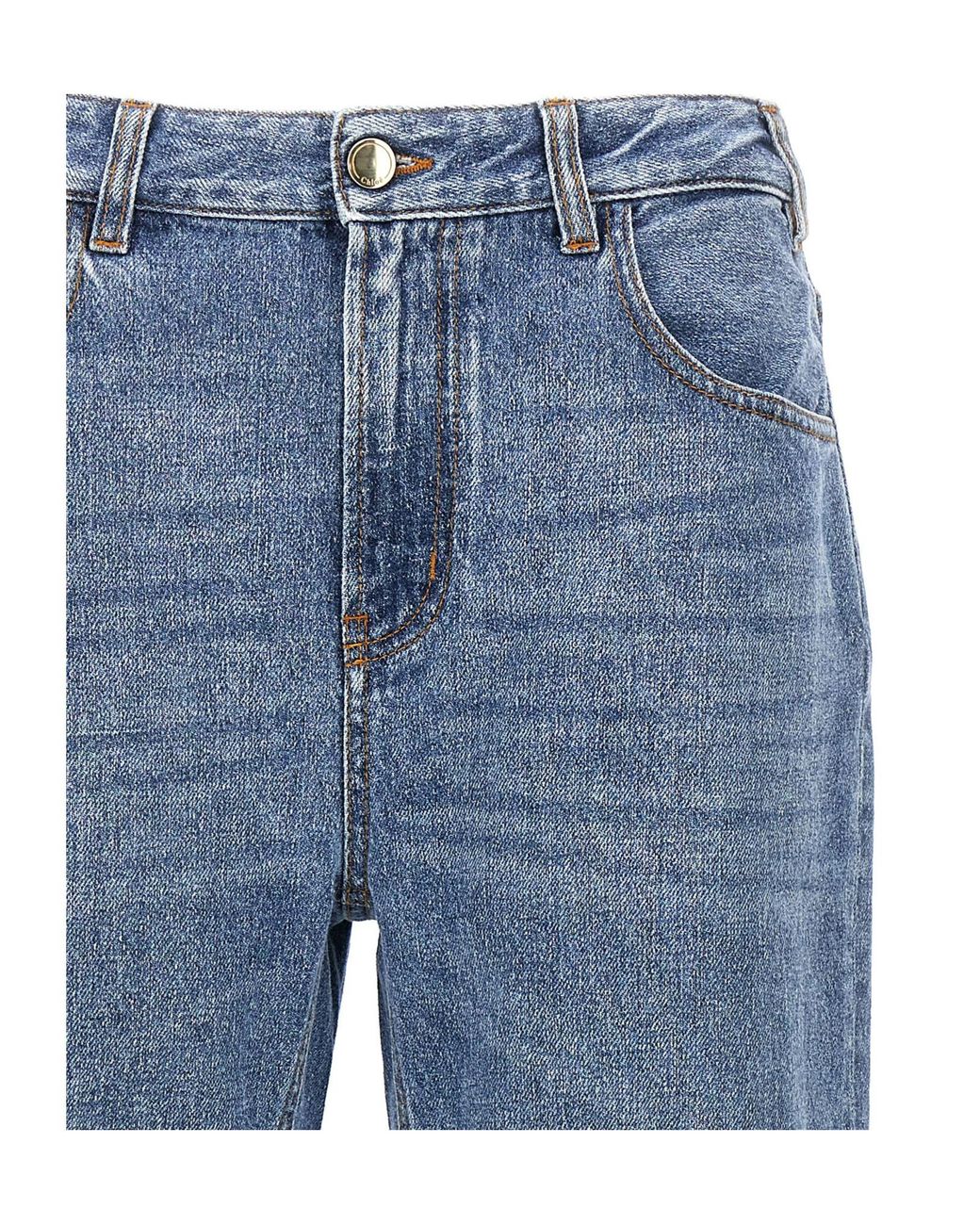 Chloé Blue Chloé Boyfriend Straight-Leg Jeans