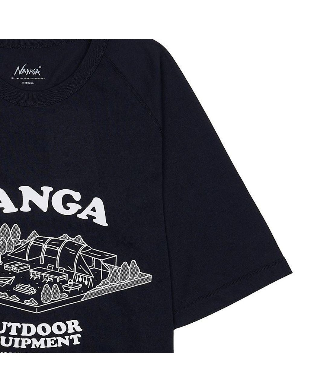 NANGA Blue Dry Mix T-Shirt for men
