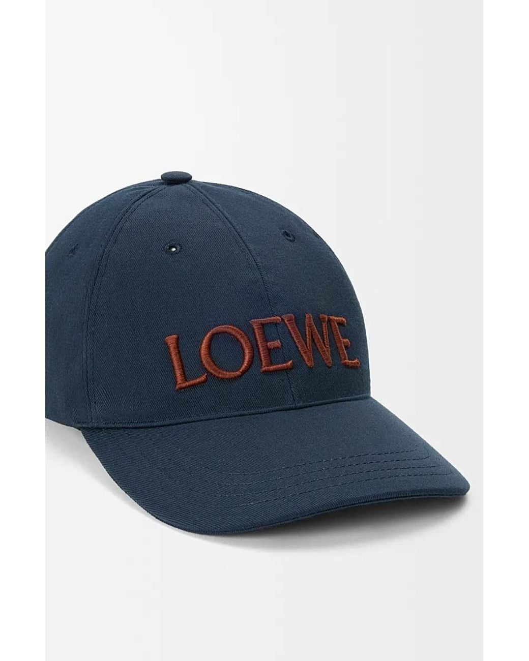 Loewe Blue Logo Embroidered Baseball Cap