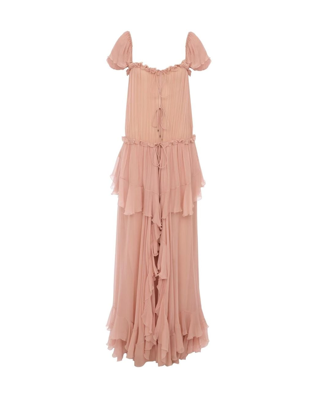 Chlo Chlo Ro 08 Ruffled Maxi Dress in Pink | Lyst