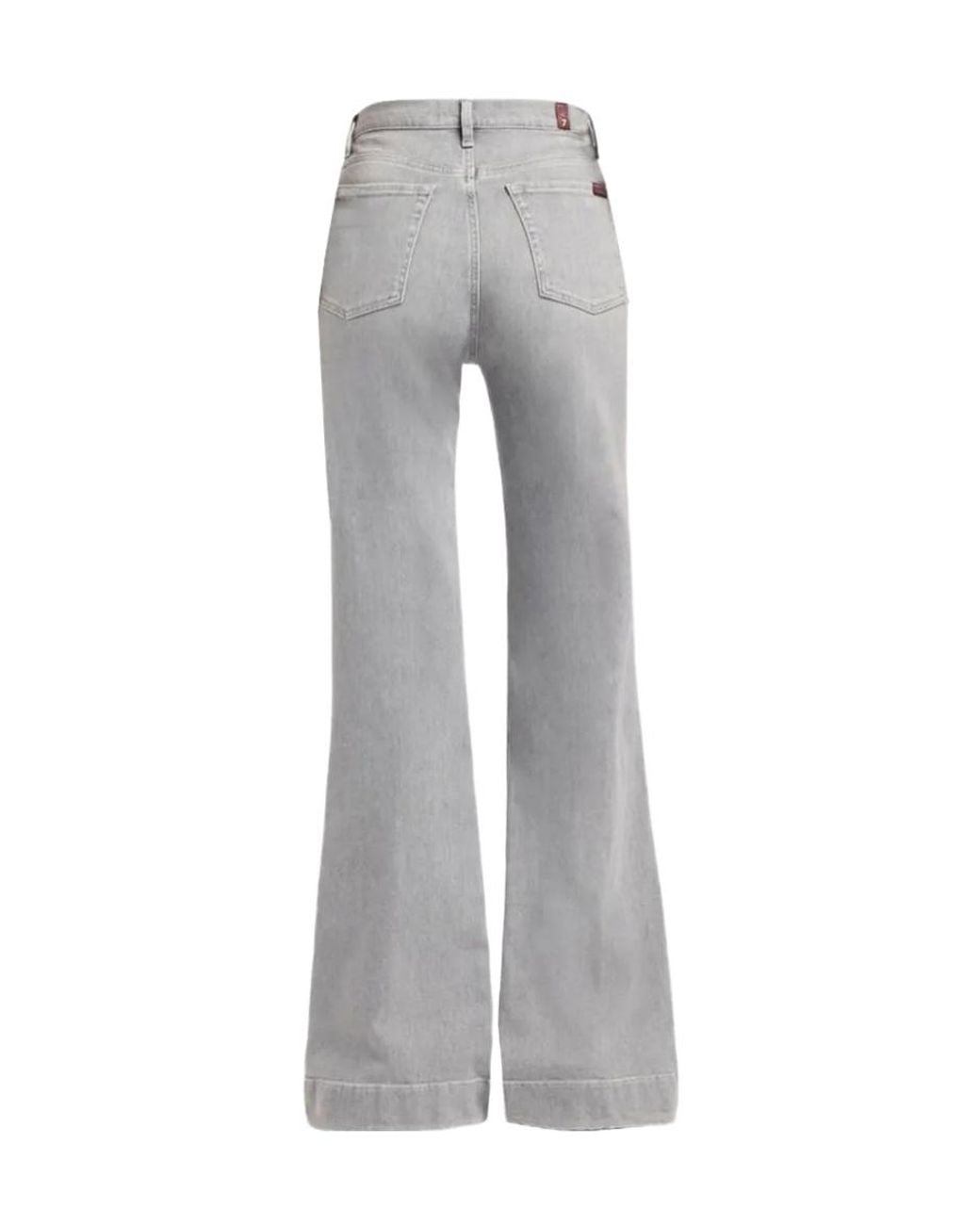 7 For All Mankind Gray Flared Jeans