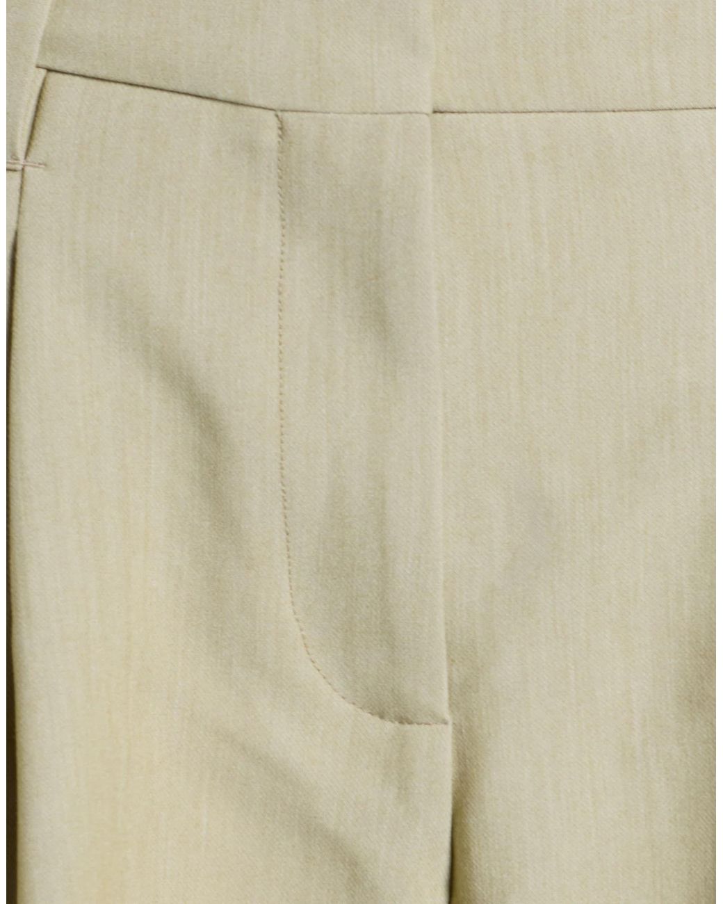 Ganni Natural Loose Straight-Leg Pants