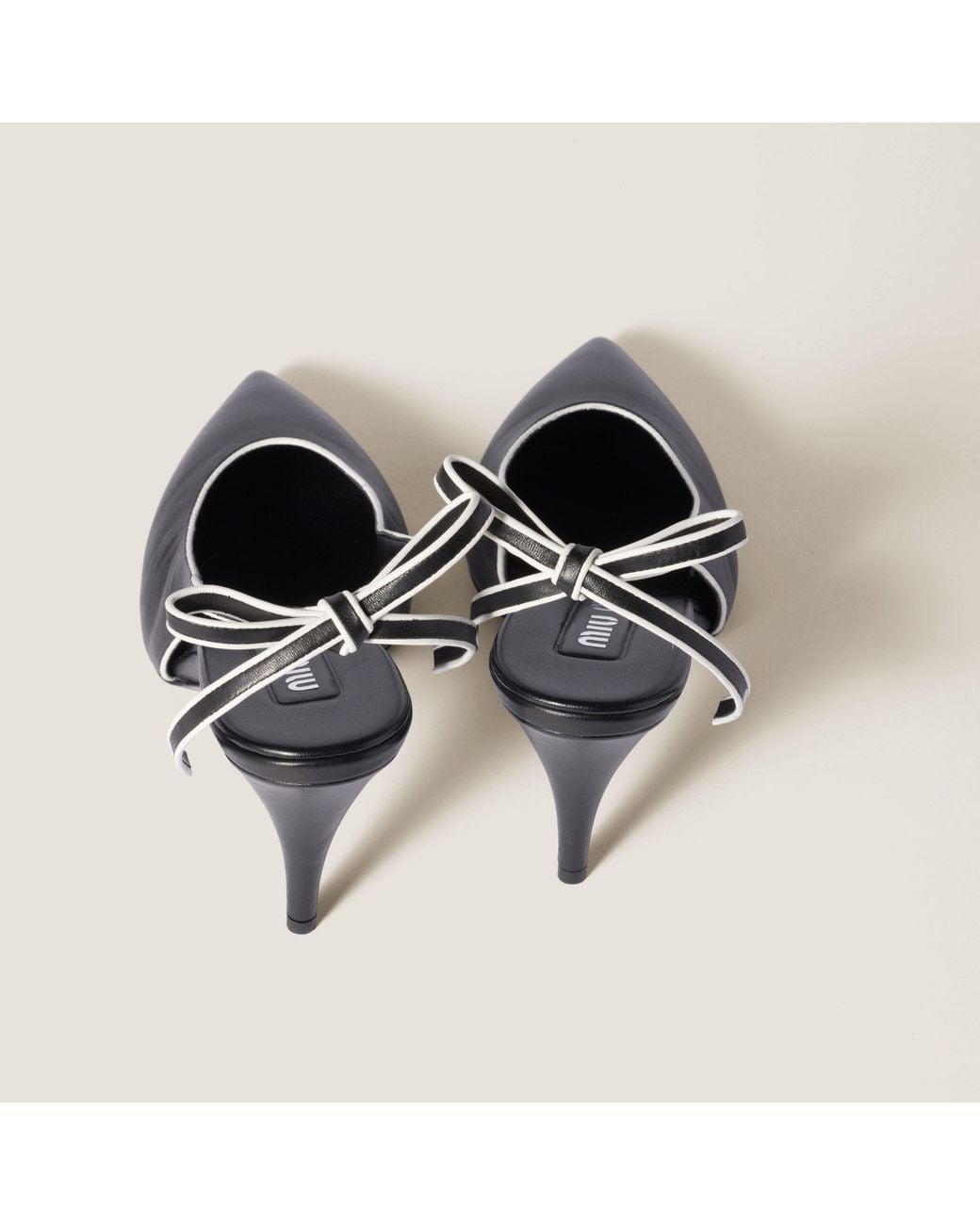 Miu Miu Black Sling Back Pump