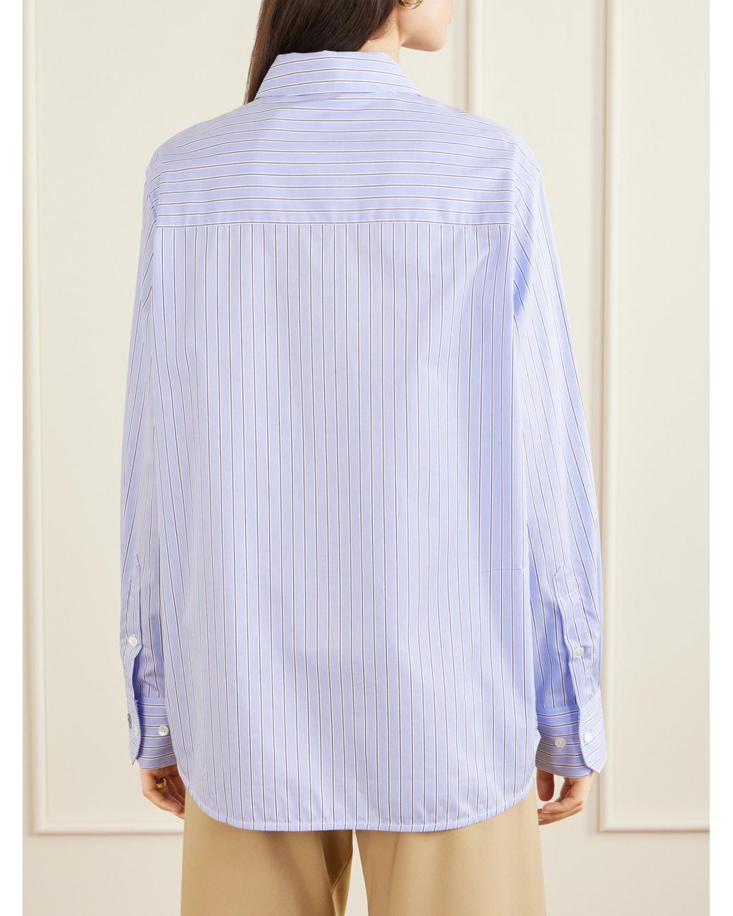 Anine Bing Blue Striped Shirt