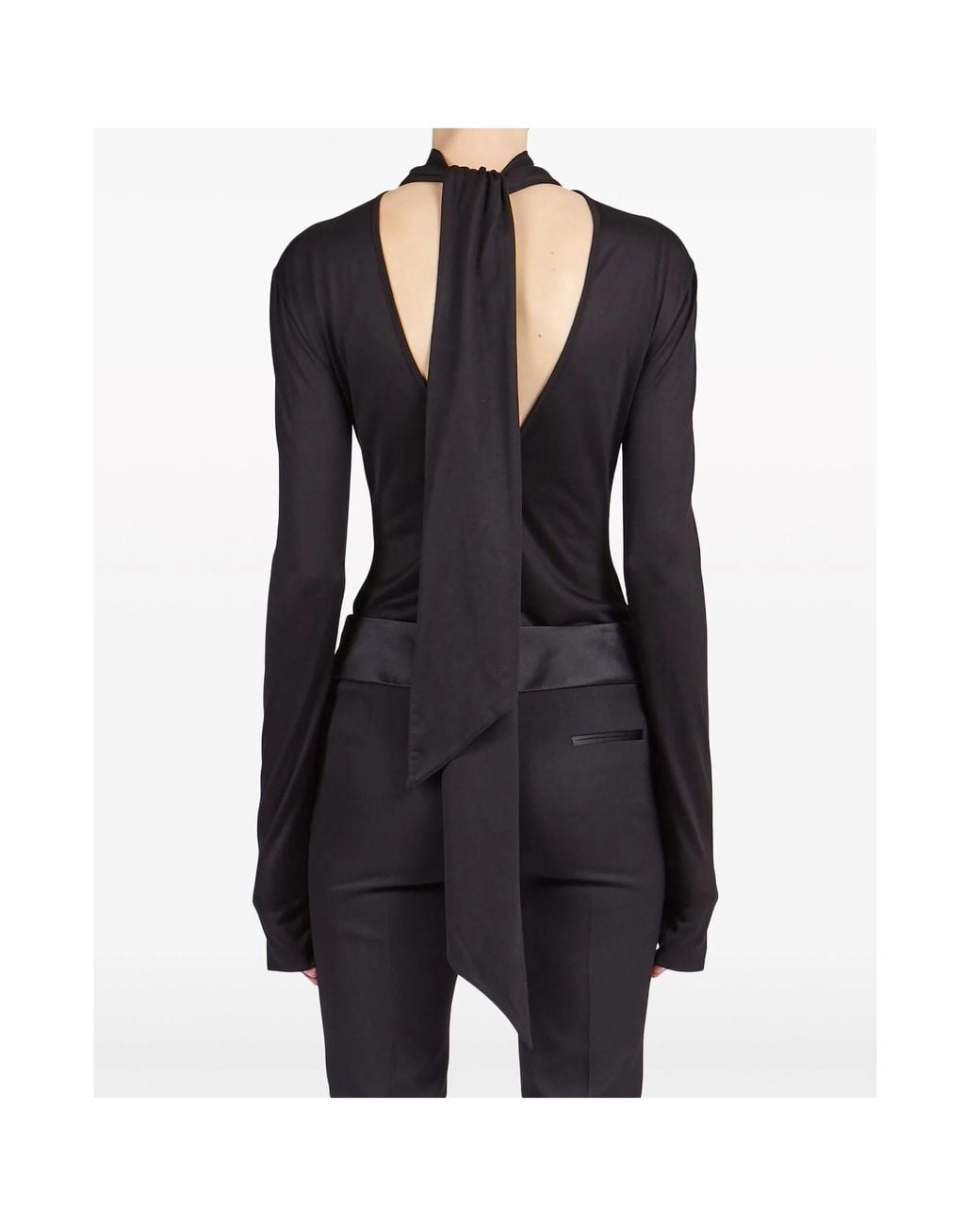 Ferragamo Black High-Neck Top