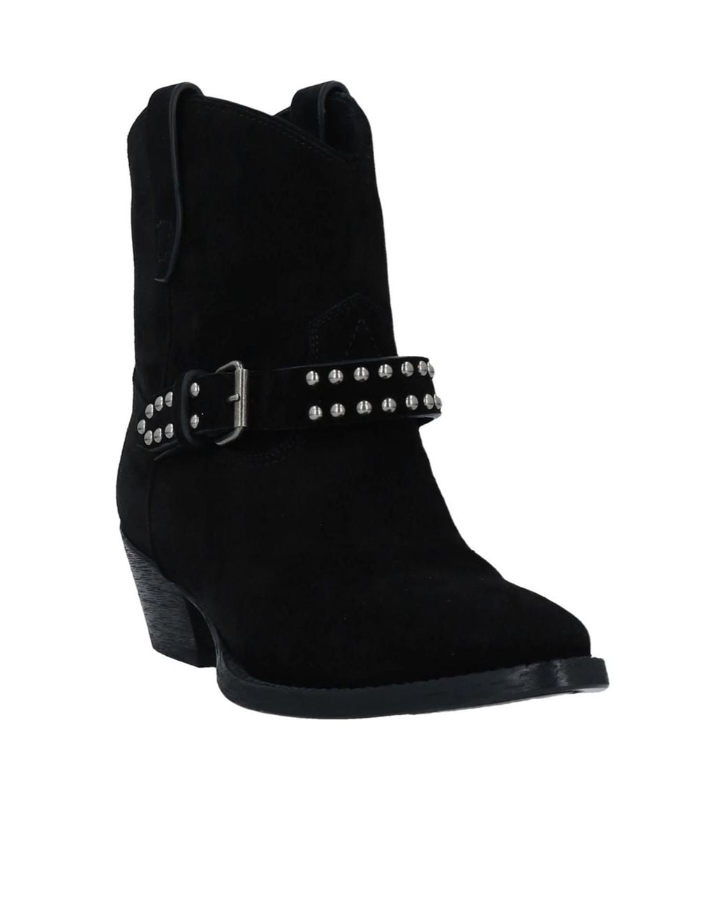 Saint Laurent Black Solid-Color Leather Shoes