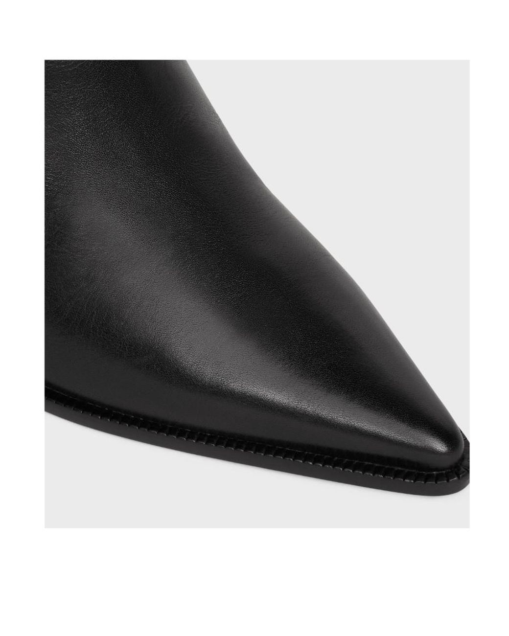 Céline Black Low Boot Triomphe Verneuil