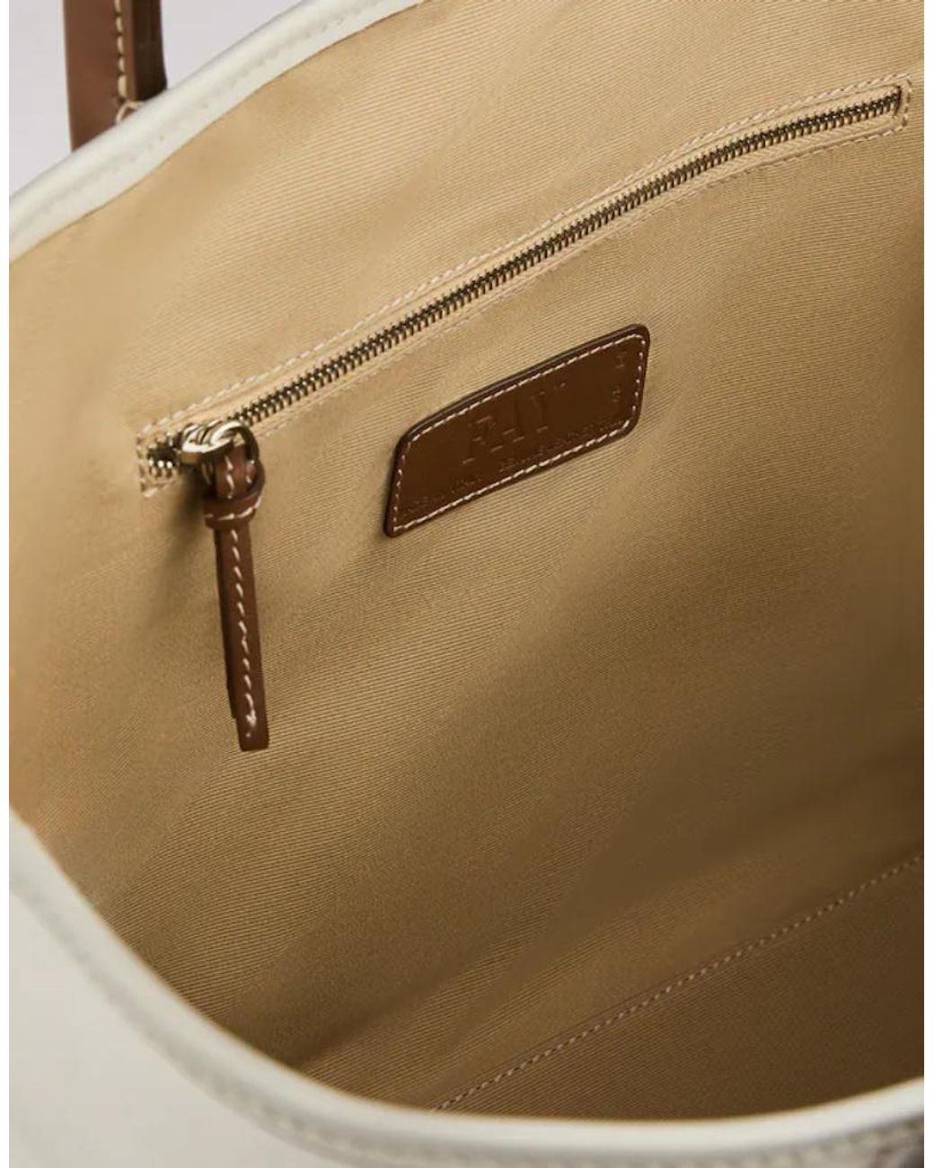 Fay White Shopping Bag