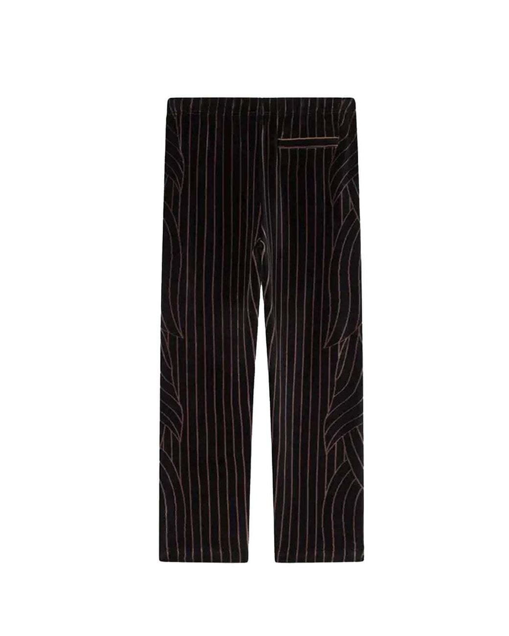 KENZO Black Leaf Stripe' Trackpants for men