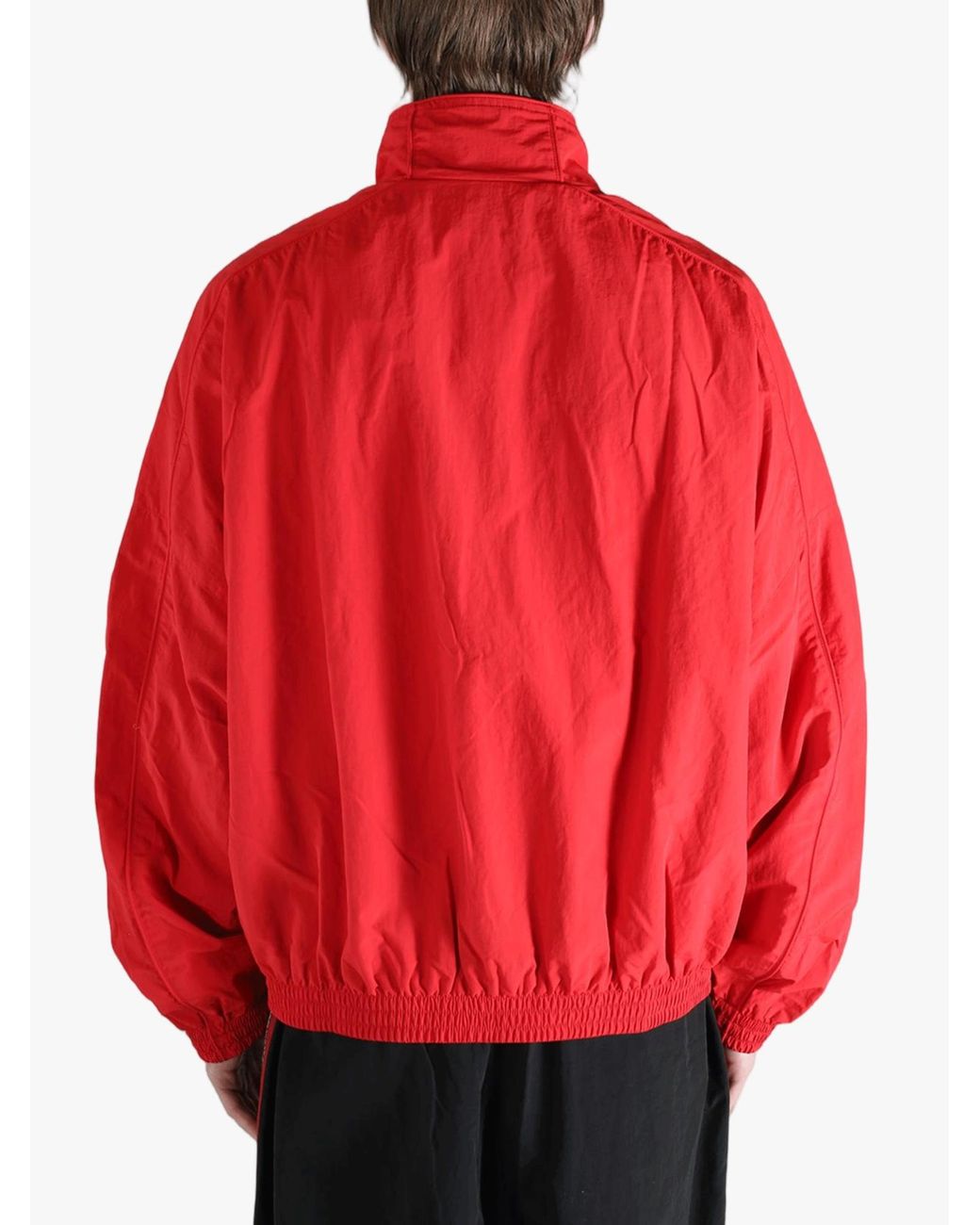 Willy Chavarria Red Chevron Zip-Up Jacket for men