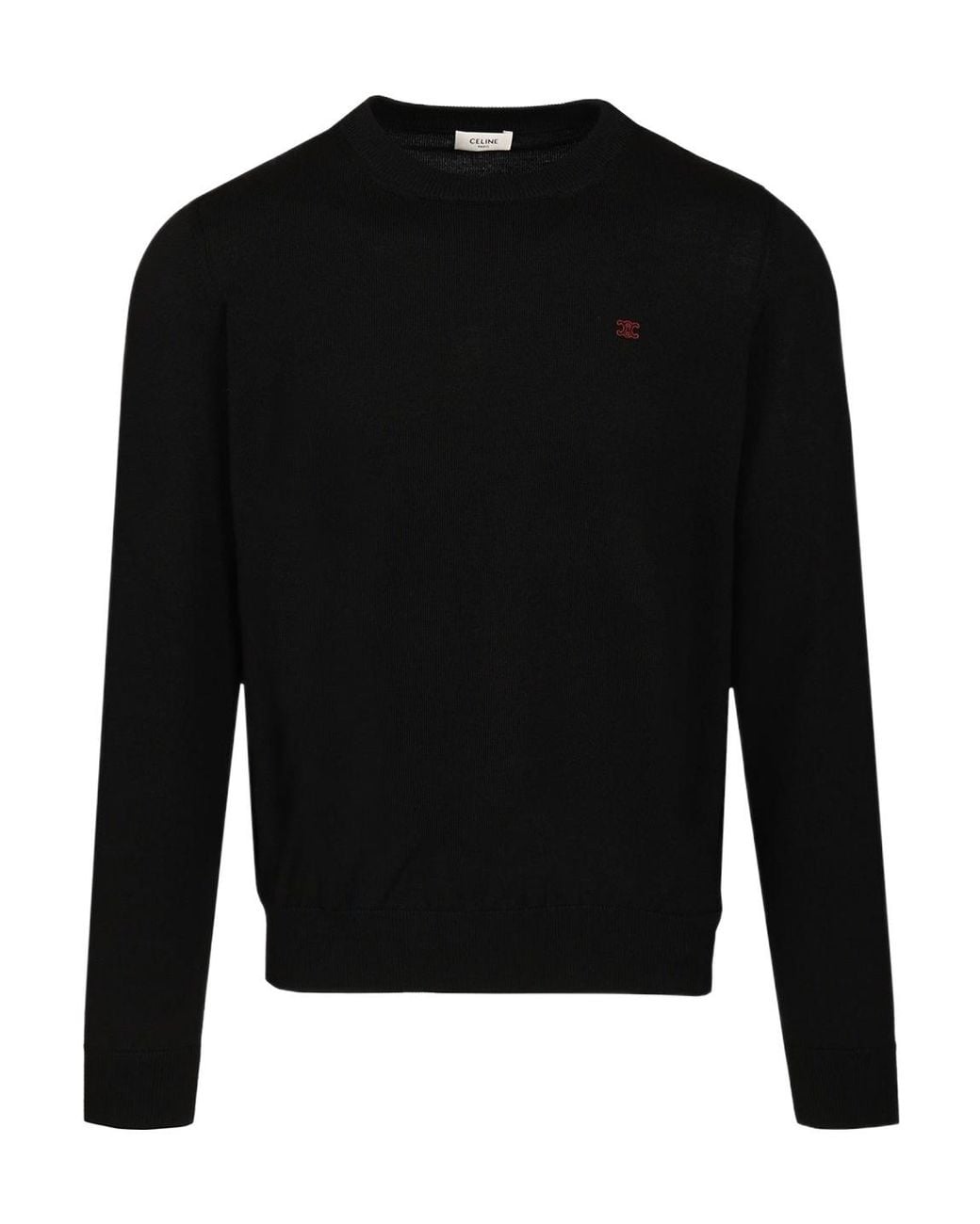 Céline Black Wool Crewneck for men